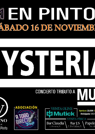 HYSTERIA Tributo a Muse en Pinto - Madrid