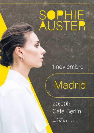 SOPHIE AUSTER en Café Berlin - Madrid