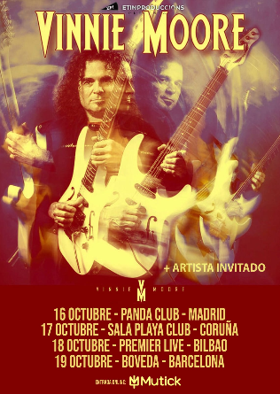 VINNIE MOORE (USA) en Barcelona